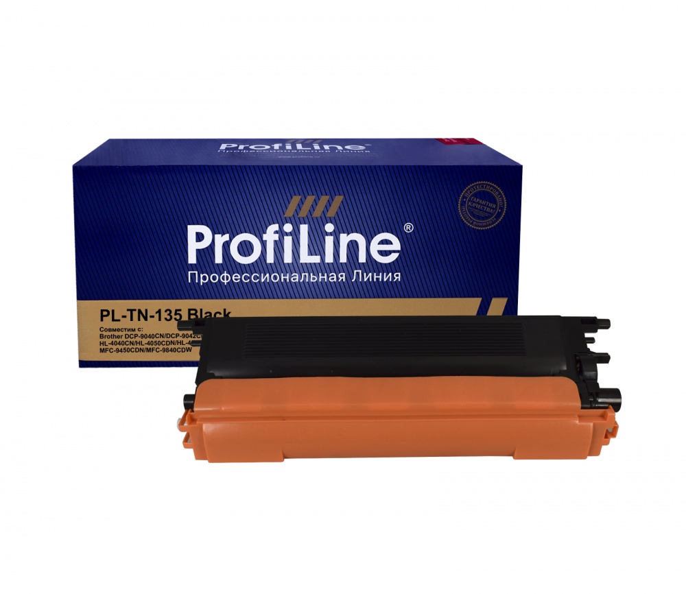 Тонер-картридж PL-TN-135BK для принтеров Brother DCP-9040CN/DCP-9042CDN/DCP-9045CDN/HL-4040CN/HL-4050CDN/HL-4070CDW/MFC-9440CN/MFC-9450CDN/MFC-9840CDW Black 5000 копий ProfiLine