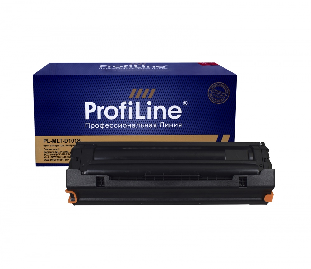 Картридж PL-MLT-D101S для принтеров Samsung ML-2160/ML-2162/ML-2165/ML-2167/ML-2168/SCX-3400/SCX-3405/SCX-3407/SF-760/ML-2165W/ML-2168W/SCX-3405W/SCX-3400F/SCX-3405F/SCX-3405FW/SF-760P 1500 копий ProfiLine