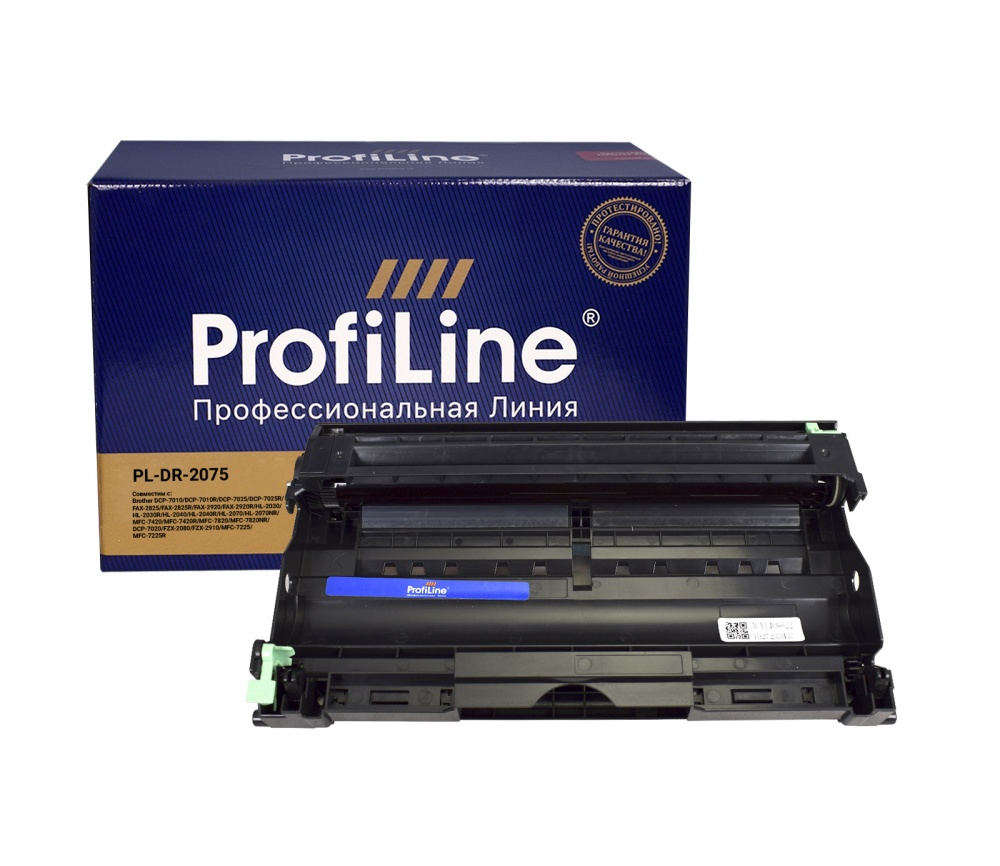 Драм-картридж PL-DR-2075 для принтеров Brother DCP-7010/DCP-7010R/DCP-7025/DCP-7025R/FAX-2825/FAX-2825R/FAX-2920/FAX-2920R/HL-2030/HL-2030R/HL-2040/HL-2040R/HL-2070/HL-2070NR/MFC-7420/MFC-7420R/MFC-7820/MFC-7820NR/DCP-7020/FZX-2080/FZX-2910/MFC-7225/MFC-7225R Drum 12000 копий ProfiLine