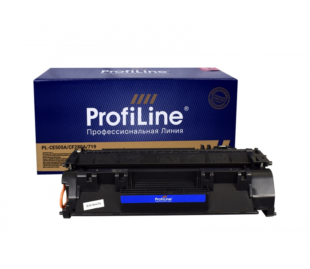 Картридж PL-CE505A/CF280A/719 (№05A №80A) для принтеров HP LaserJet P2030/P2035/P2035n/P2055/P2055d/P2055dn/LaserJet Pro M401/M401dne/M401a/M401d/M401dn/M401dw/M425/M425dn/M425dw/Canon i-SENSYS LBP251/LBP252/LBP253/LBP6300/LBP6310/LBP6650/LBP6670/LBP6680/MF411/MF416/MF416dw/MF418/MF419/MF5840/MF5880/MF5940/MF-5980/MF6140/MF6180/MF5840dn/MF5880dn/LBP6300dn/LBP6650dn/LBP6310dn/LBP6670dn/LBP6680x/MF5940dn/MF5980dn/MF5980dw/MF6140dn/MF6180dw 2700 копий ProfiLine