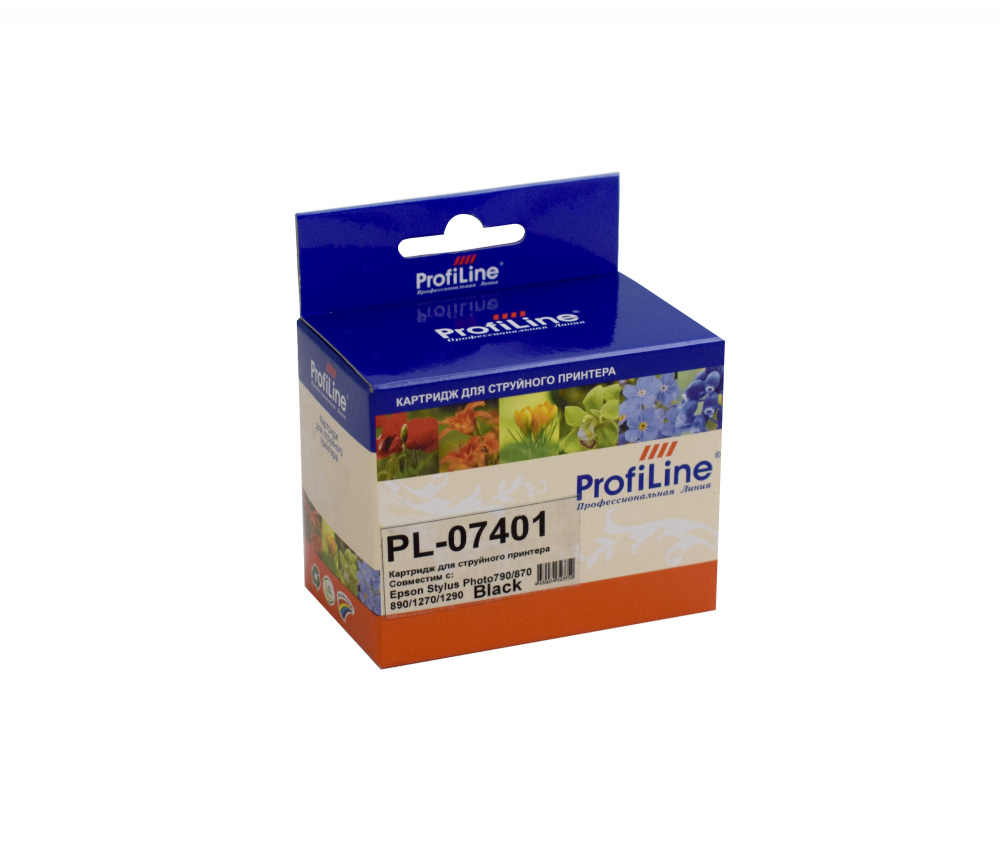 Струйный картридж PL-T007 для принтеров Epson Stylus Photo 790/870/875/890/895/900/915/1270/1290 с чернилами на водной основе Black 16 мл ProfiLine