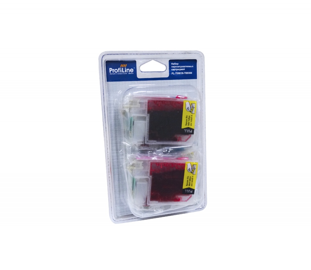 Перезаправляемые картриджи PL-T0921-T0924 для принтеров Epson Stylus T26/T27/C91/TX106/TX109/TX117/TX119/C240/CX4300 с чернилами на водной основе заправленные с чипом 4*12 мл ProfiLine