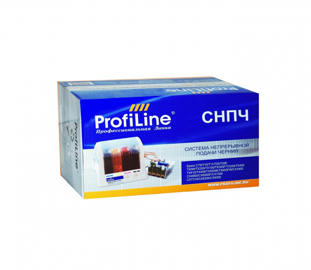 СНПЧ T0821-T0826 для принтеров Epson Stylus Photo-T50/R290/R295/R390/RX590/RX610/RX615/TX650/TX659/RX690/TX700/TX710/TX800 с чернилами на водной основе Black+ 5 Color заправляемые ProfiLine