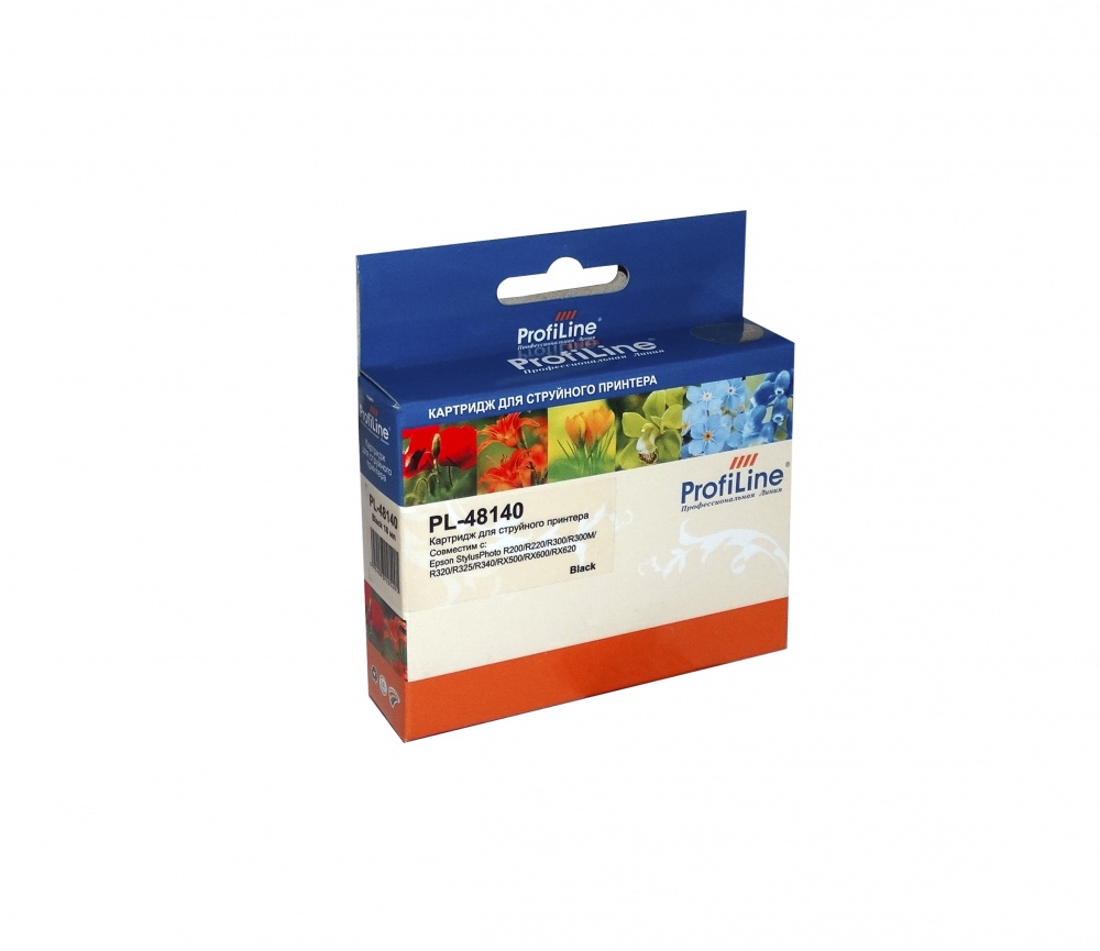 Струйный картридж PL-T0481 для принтеров Epson StylusPhoto R200/R220/R300/R320/R340/RX500/RX600/RX620/RX640 с чернилами на водной основе Black 13 мл ProfiLine