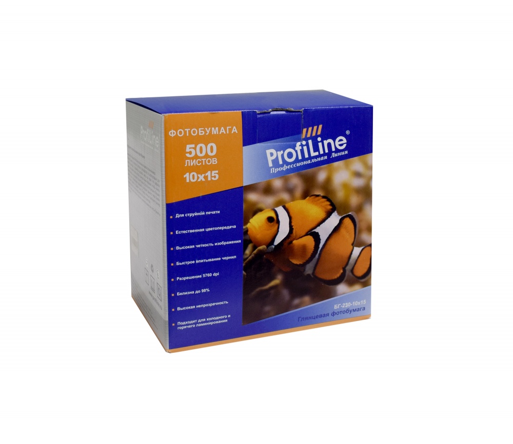 БГ-230-10x15-500 Фотобумага глянцевая 230 г/м2, 10x15, 500л, 5760 dpi (Mi)