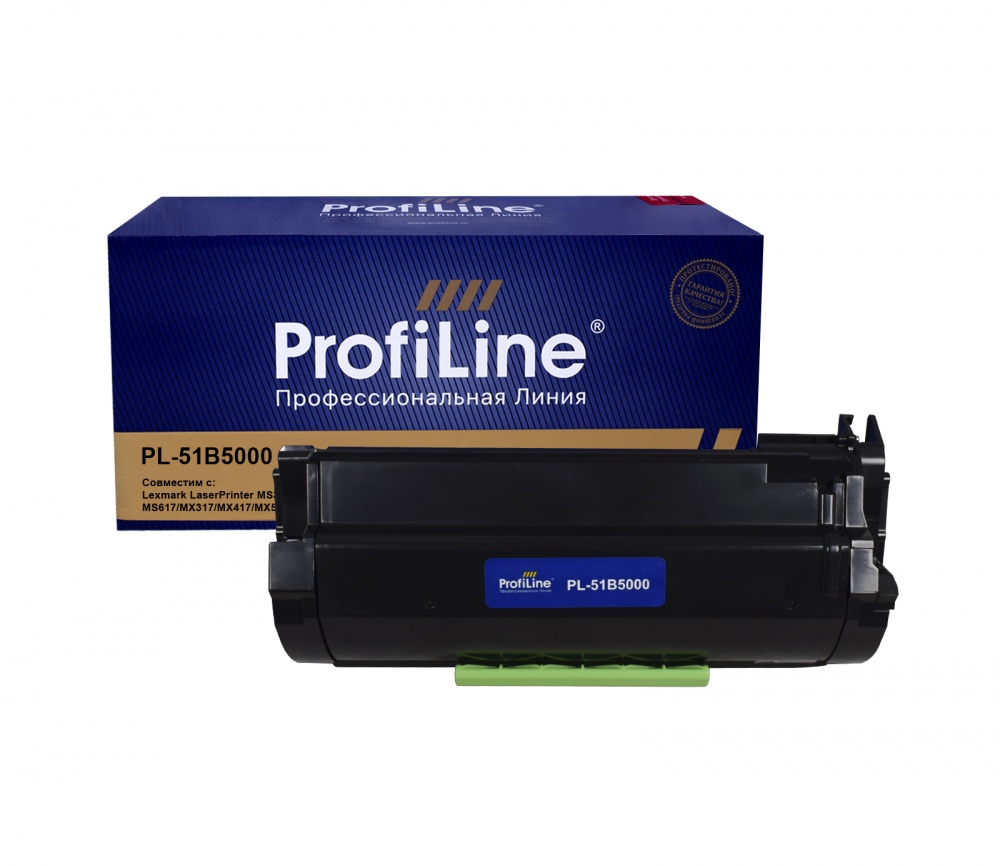 Картридж PL-51B5000 для принтеров Lexmark LaserPrinter MS317/MS417/MS517/MS617/MX317/MX417/MX517/MX617 2500 копий ProfiLine