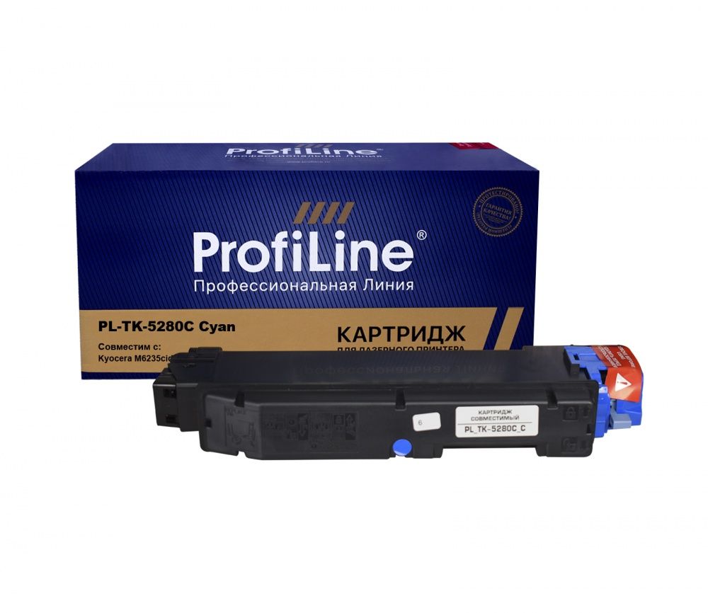 Картридж PL-TK-5280C для принтеров Kyocera M6235cidn/M6635cidn/P6235cdn Cyan 11000 копий ProfiLine