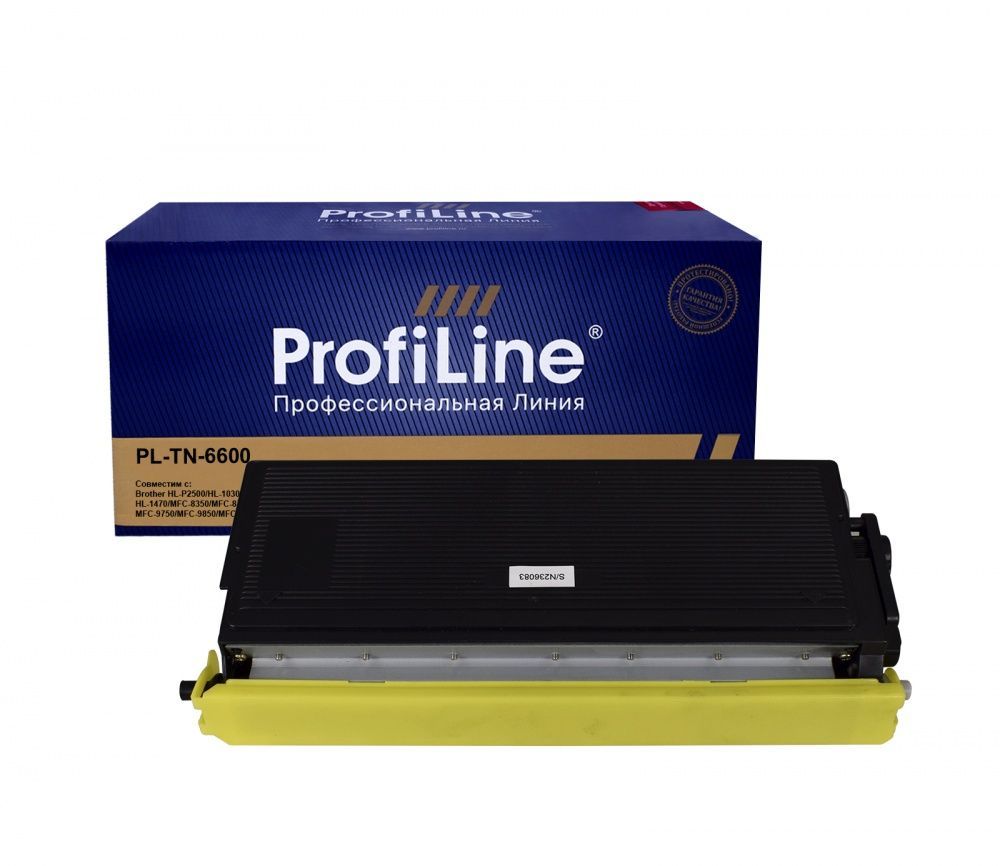 Картридж PL-TN-6600 для принтеров Brother HL-P2500/HL-1030/HL-1230/HL-1430/HL-1470/MFC-8350/MFC-8750/MFC-9600/MFC-9750/MFC-9850/MFC-9860/MFC-9880 6000 копий ProfiLine