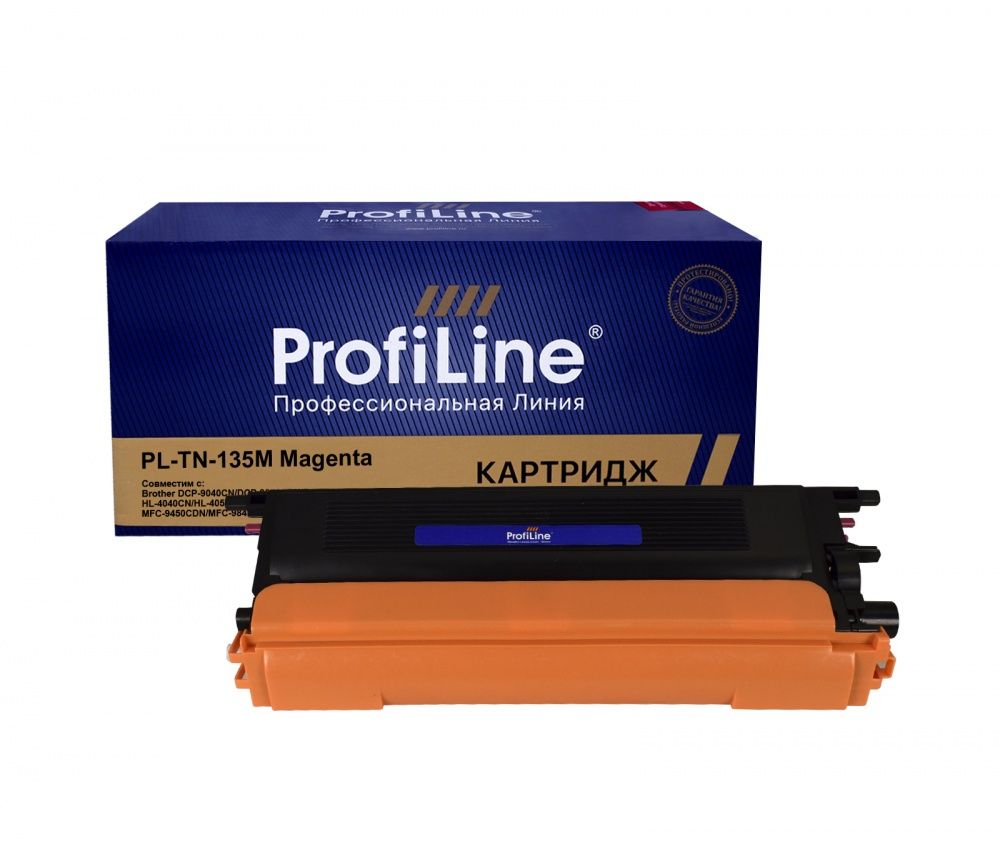 Тонер-картридж PL-TN-135M для принтеров Brother DCP-9040CN/DCP-9042CDN/DCP-9045CDN/HL-4040CN/HL-4050CDN/HL-4070CDW/MFC-9440CN/MFC-9450CDN/MFC-9840CDW Magenta 4000 копий ProfiLine