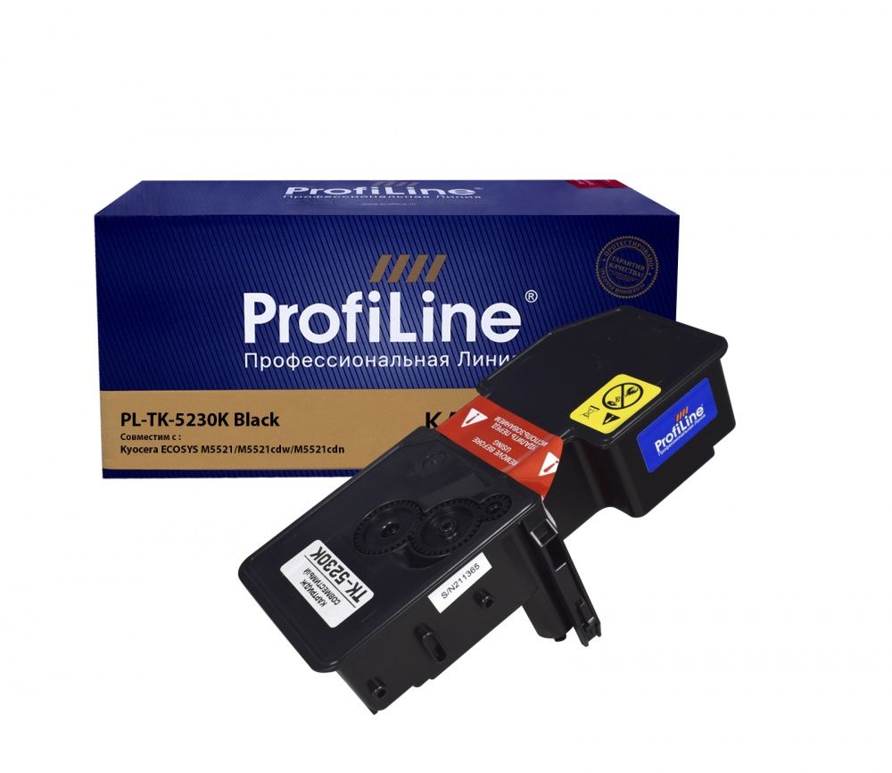 Тонер-туба PL-TK-5230K для принтеров Kyocera ECOSYS M5521/M5521cdw/M5521cdn/P5021cdn/P5021cdw Black 2600 копий ProfiLine