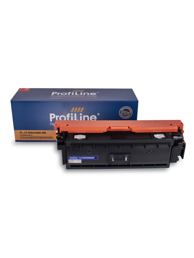 Картридж PL-CF360X/040H (№508X) для принтеров HP Color LaserJet M552/M552dn/M553/M553dn/M553n/M553x/M577/M577dn/M577f/M577c/Canon i-SENSYS LBP-710/LBP-712 Black 12500 копий ProfiLine
