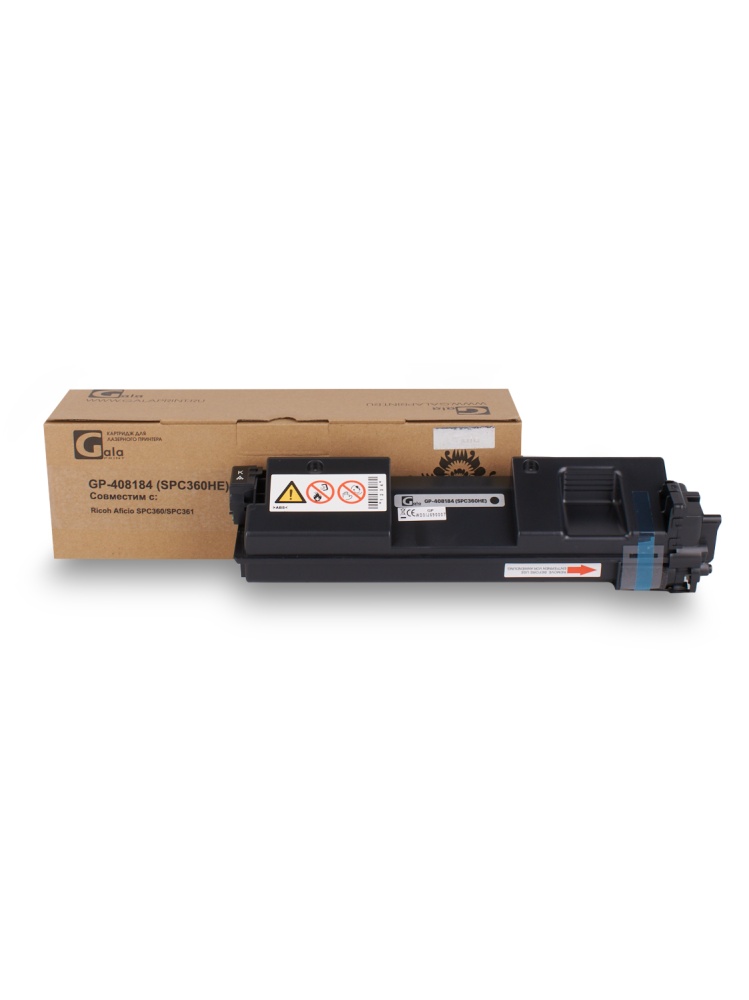 Картридж GP-408184 (SP-C360HE) для принтеров Ricoh Aficio SPC360/SPC361 Black 7000 копий GalaPrint