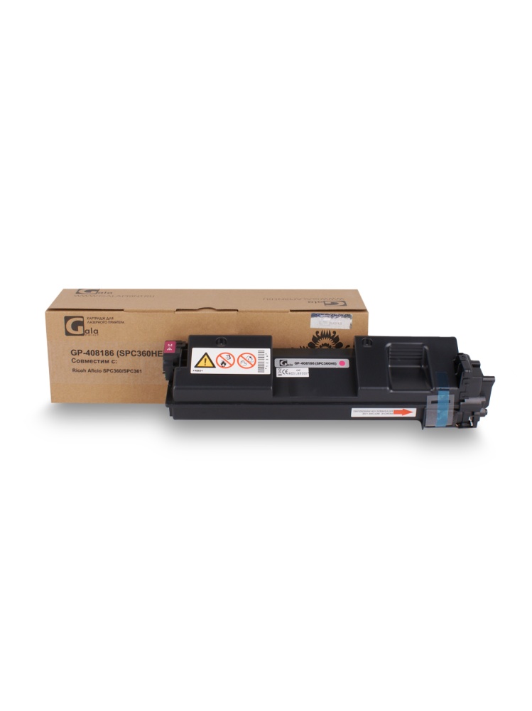 Картридж GP-408186 (SP-C360HE) для принтеров Ricoh Aficio SPC360/SPC361 Magenta 6000 копий GalaPrint