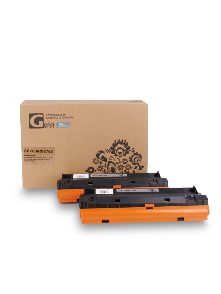 Картридж GP-106R02782 для принтеров Xerox Phaser 3052/3260/WorkCentre 3215/3225/3052NI/3260DI/3260DN/3260DNI/3215NI/3225DNI 2 шт по 3000 копий GalaPrint