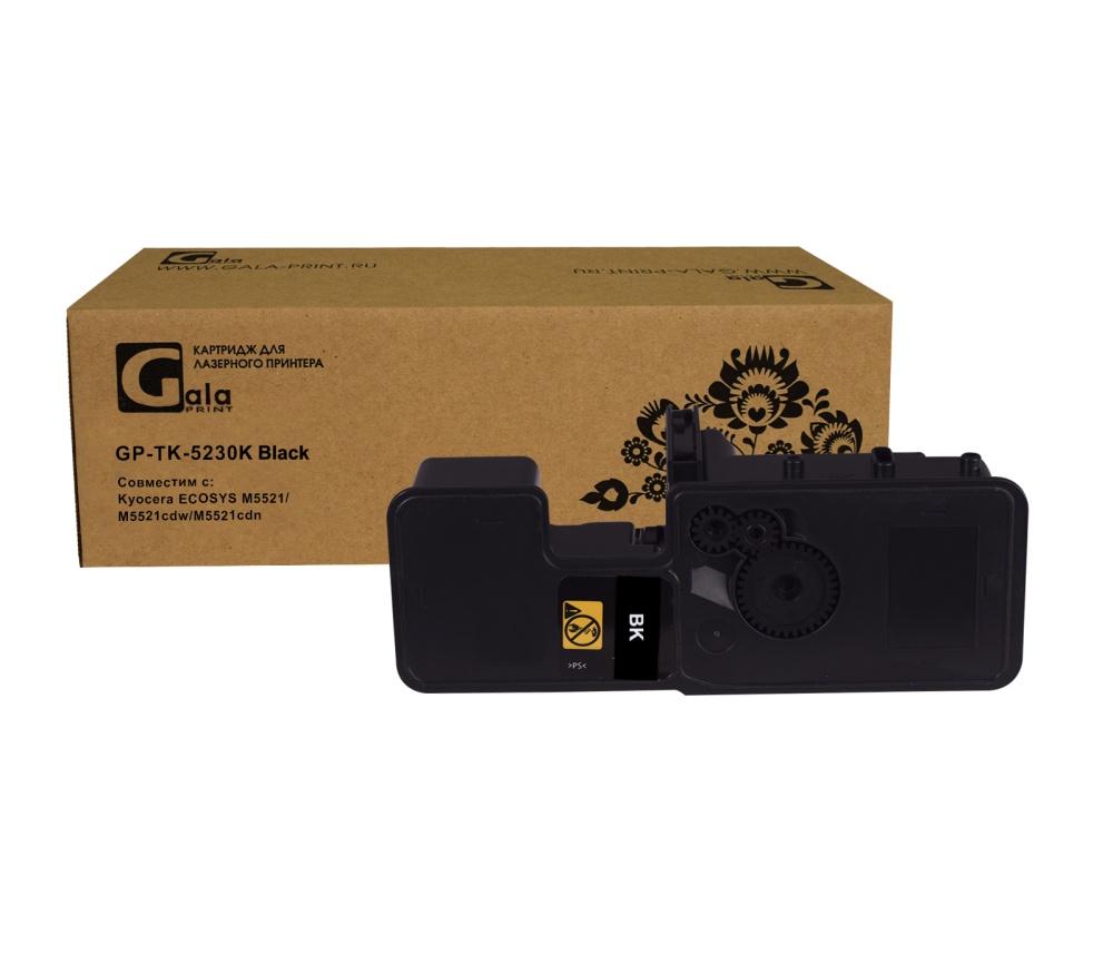 Тонер-туба GP-TK-5230K для принтеров Kyocera ECOSYS M5521/M5521cdw/M5521cdn/P5021cdn/P5021cdw Black 2600 копий GalaPrint