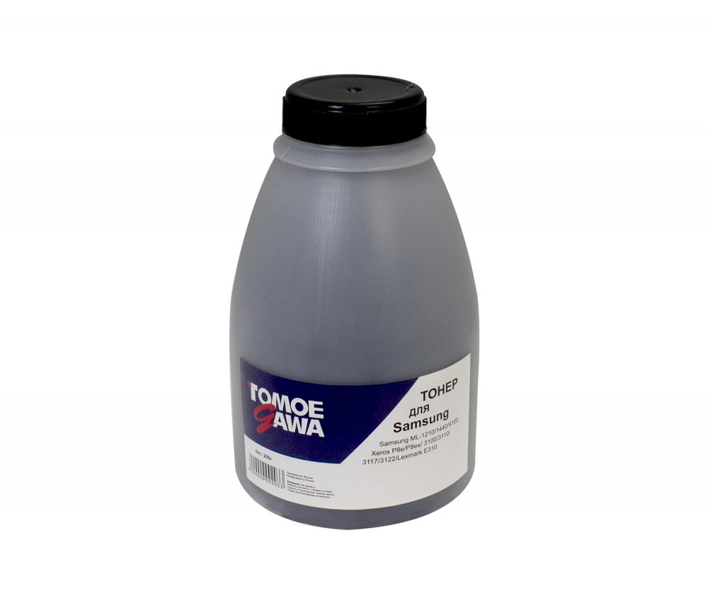 Тонер  для принтеров Samsung ML-1210/4100/3050/3470/SCX 5330/5530/ML2850D/2851ND/2851DK Xerox P8e/P8ex/ 3100/3110/3117/3122/Lexmark E310 200г (W201) Tomoegawa (производство Япония) Фасовка РФ