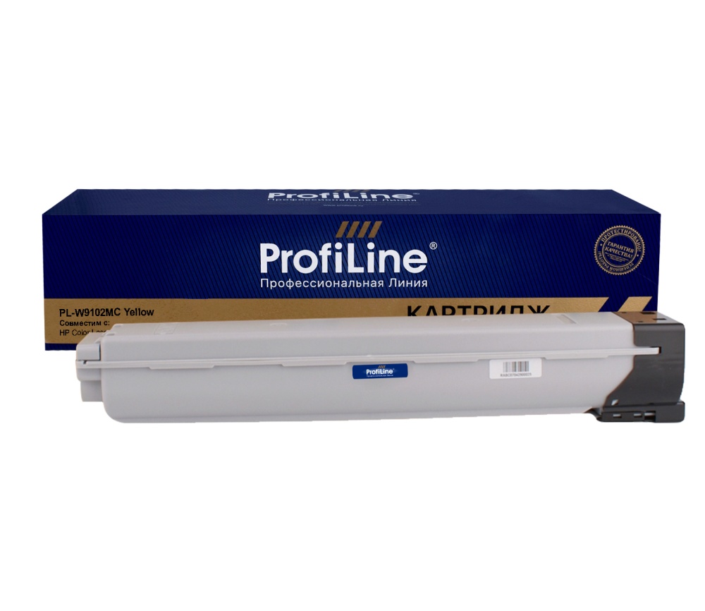 Тонер-картридж PL-W9102MC для принтеров HP Color LaserJet E77422/E77428 Yellow 20000 копий ProfiLine