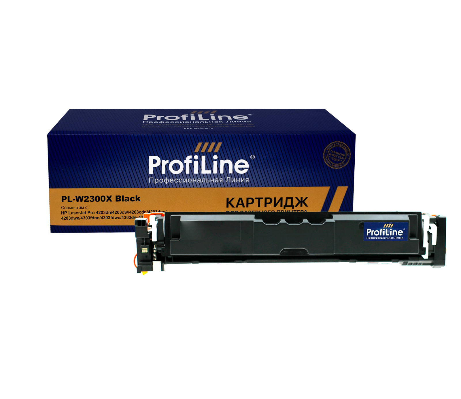 Картридж PL-W2300X для принтеров HP LaserJet Pro 4203dn/4203dw/4203cdn/4203dne/4203dwe/4303fdne/4303fdwe/4303dw/4303fdn/4303fdw Black 7500 копий ProfiLine
